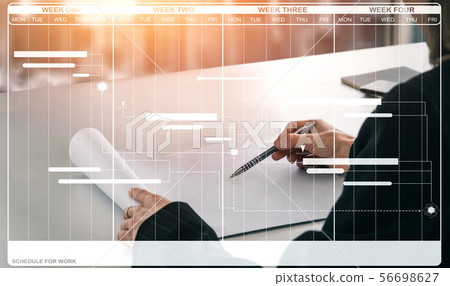Schedule business planning and project management. 56698627