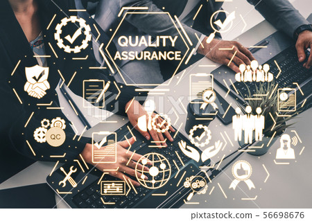 QA Quality Assurance and Quality Control Concept. QA Quality Assurance and Quality Control Concept. 56698676