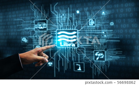 Libra Cryptocurrency Coin in Digital Money Economy 56698862