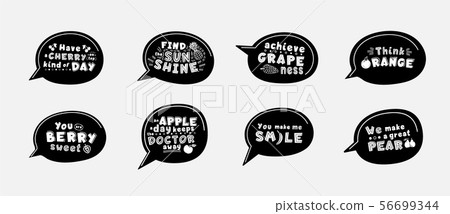 White inspirational phrases set White inspirational phrases set 56699344