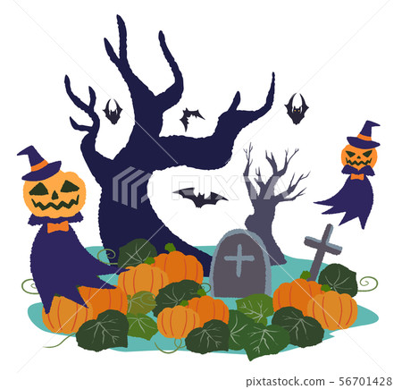 Pumpkin Haunted Pumpkin Cemetery Bat 56701428