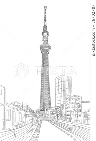 東京天空樹線垂直 東京天空樹線垂直 56702787
