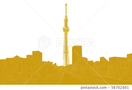 Next to the famous Tokyo Sky Tree Kinpaku back 56702801