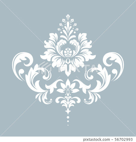 Damask graphic ornament. Floral design element. 56702993