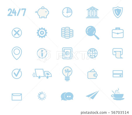 Business Services Line Art Vector Collection Business Services Line Art Vector Collection 56703514