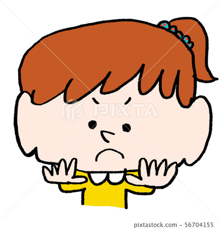 Girl child unpleasant 56704155