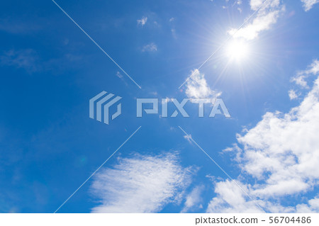 Midsummer blue sky 56704486