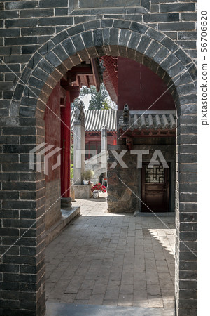 China, the Shaolin Monastery. Patios and arched China, the Shaolin Monastery. Patios and arched 56706620