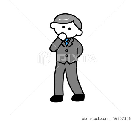 A middle-aged man in a suit suit (deformed) A middle-aged man in a suit suit (deformed) 56707306