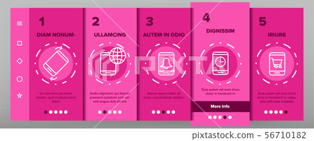 Color Smartphone App Function Vector Onboarding 56710182