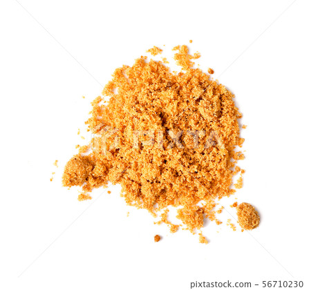 Brown sugar on white background 56710230