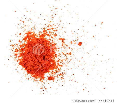 Paprika powder on white background 56710231