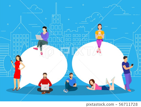 Chat talk. people for sending messages Chat talk. people for sending messages 56711728
