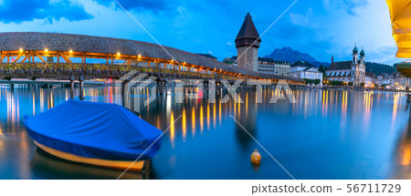 Lucerne in the evening, Switzerland Lucerne in the evening, Switzerland 56711729