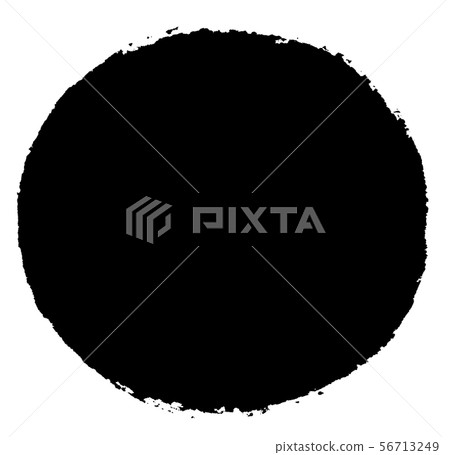 Encircling frame that makes the best use of ink handwriting-For the background of Japanese food, Japanese sweets, and Japanese headlines 56713249