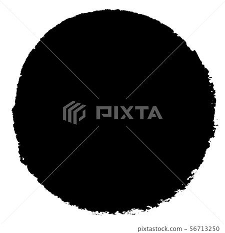 充分利用墨水筆蹟的圓形框架-用於日本食品，日本甜點和日本產品的背景 56713250