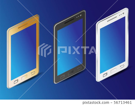 Isometric vector illustration. Smartphone vector Isometric vector illustration. Smartphone vector 56713461