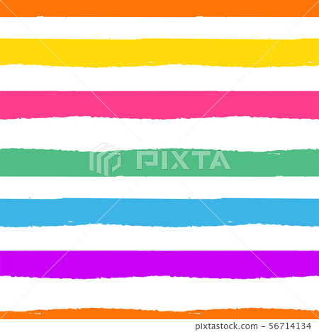 Rainbow striped seamless pattern. Rough lines rainbow repeating background vector texture. Rainbow striped seamless pattern. Rough lines rainbow repeating background vector texture. 56714134
