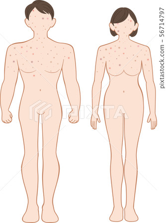 Finished body before men and women 56714797