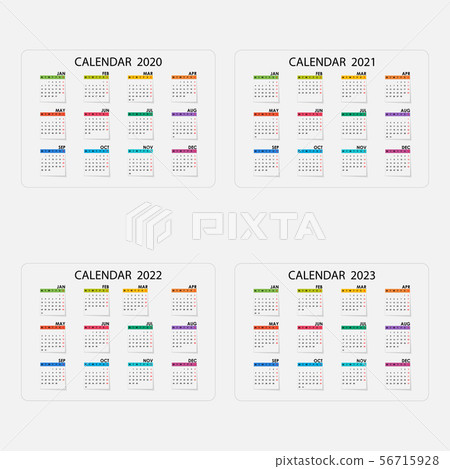 Calendar 2020, 2021,2022 and 2023 Calendar 56715928