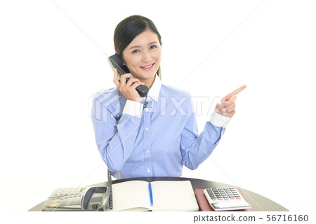 Instruct smile business woman 56716160