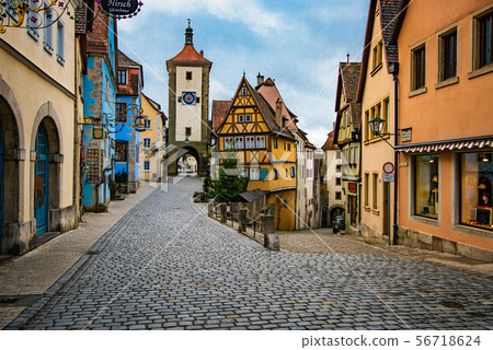 Streets of Rothenburg ob der Tauber Streets of Rothenburg ob der Tauber 56718624