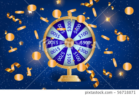 Colorful wheel of fortune. Chance of victory. 56718871