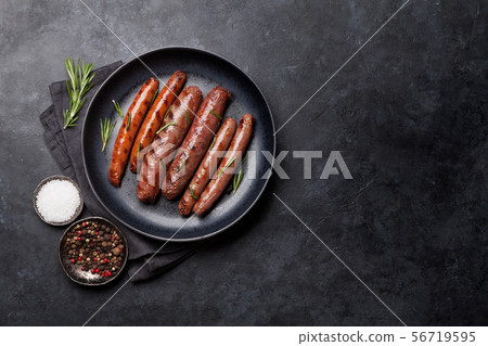 Grilled sausages Grilled sausages 56719595
