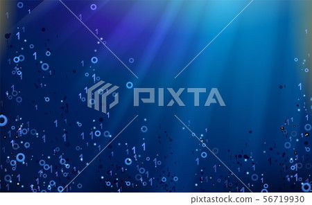 Binary code dark blue background. Big data Binary code dark blue background. Big data 56719930