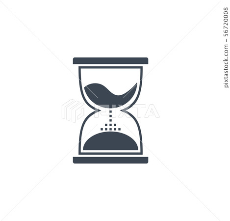 Hourglass related vector glyph icon. 56720008