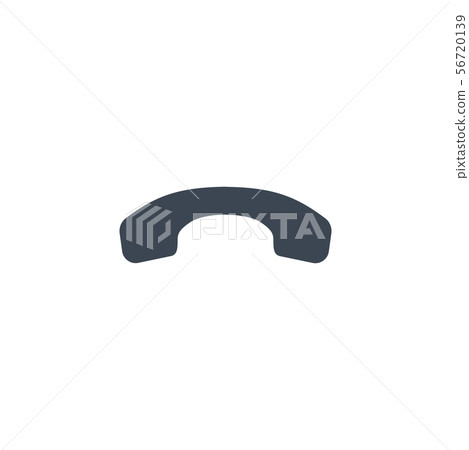 Handset related vector glyph icon. Handset related vector glyph icon. 56720139