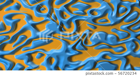 Tribal Liquid Surface blue and yellow Tribal Liquid Surface blue and yellow 56720234