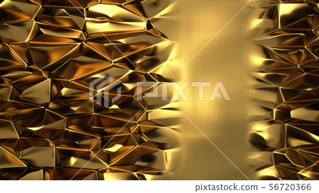 Gold Surface triangle ceiling with blank space Gold Surface triangle ceiling with blank space 56720366