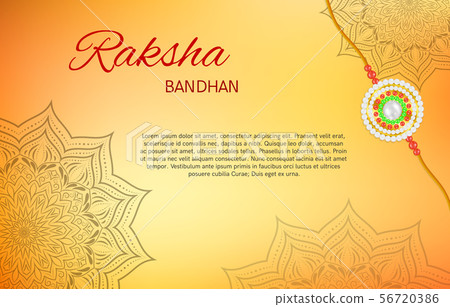 Raksha Bandhan indian holiday design. 56720386