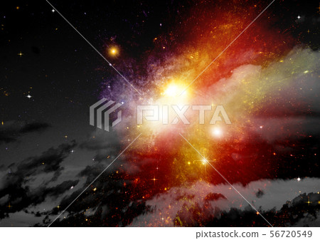galaxy in a free space. 3D rendering galaxy in a free space. 3D rendering 56720549