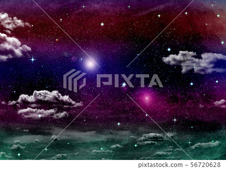 galaxy in a free space. 3D rendering 56720628