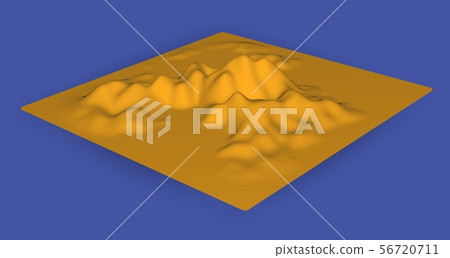 Vector illustration. 3d data chart. Digital landscape element Vector illustration. 3d data chart. Digital landscape element 56720711