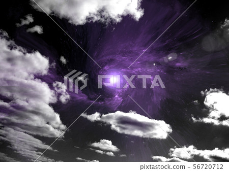 galaxy in a free space. 3D rendering 56720712