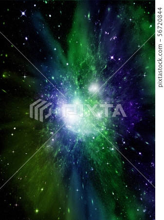 galaxy in a free space. 3D rendering galaxy in a free space. 3D rendering 56720844