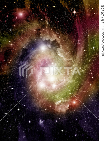 galaxy in a free space. 3D rendering galaxy in a free space. 3D rendering 56720859