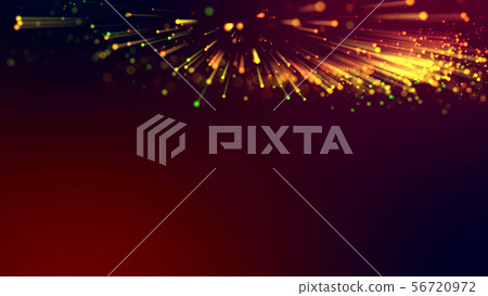 3d abstract beautiful background with colorful glowing particles, depth of field and bokeh effect 56720972