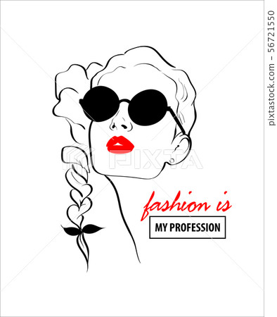 Fashion design sketch woman in style pop art Fashion design sketch woman in style pop art 56721550