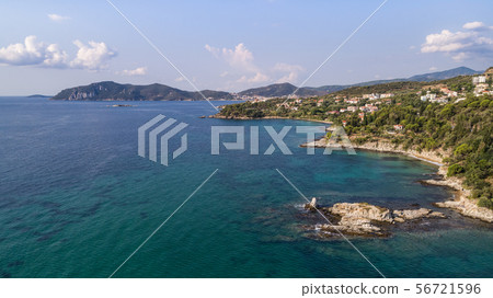 coast of the town Nea Iraklitsa, Greece. coast of the town Nea Iraklitsa, Greece. 56721596