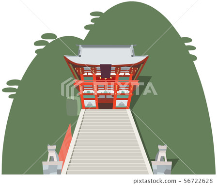 鶴岡八幡宮圖像觀光區域圖圖標 56722628