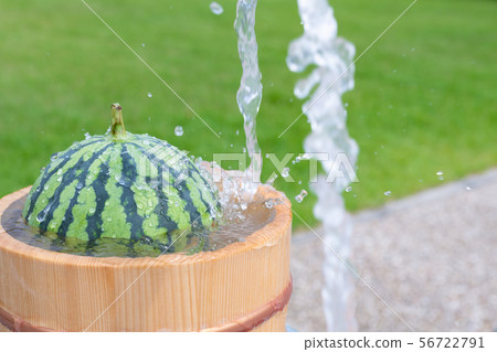 Watermelon chilled with cold water 56722791