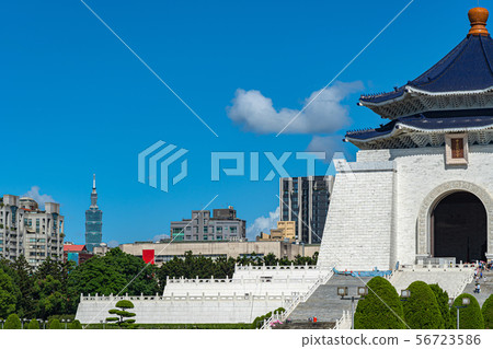 蔣介石紀念館，自由廣場，國家辦公室，國家劇院，國家音樂廳，台北，台灣 56723586