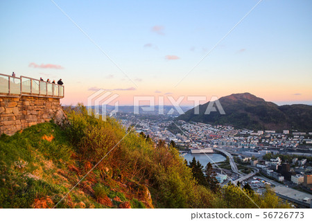 Bergen city view from the Pluechen summit observatory Bergen city view from the Pluechen summit observatory 56726773