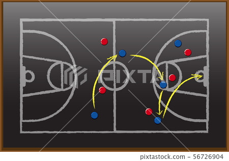 Game plan on black board 56726904