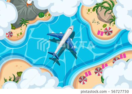 Set of aerial view scenes 56727730