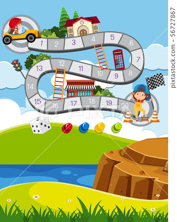 Outdoor kids game template 56727867